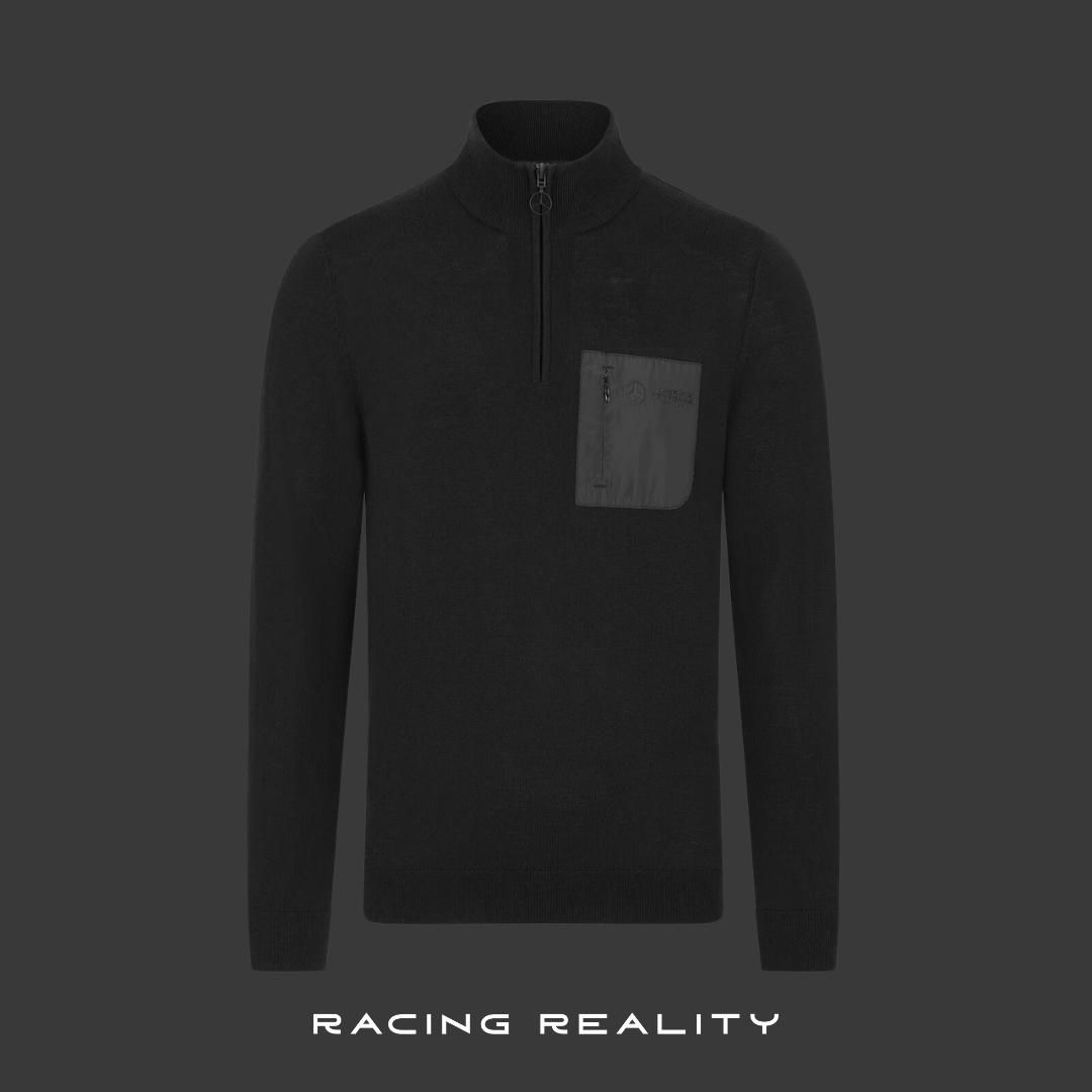 Suéter de Merino Mercedes-AMG F1 (Zipper Corto)