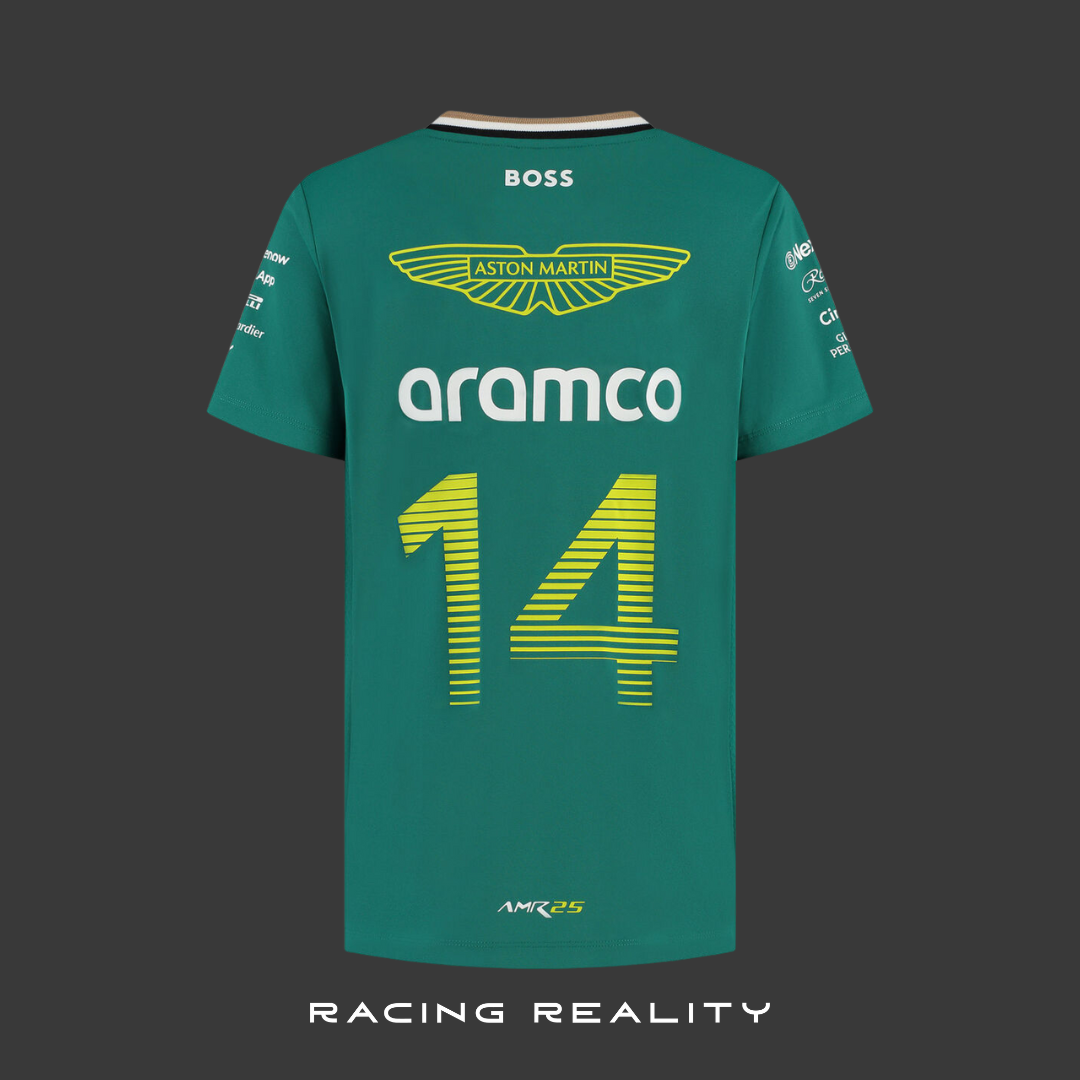Playera Aston Martin Alonso 2025 (Infantil)