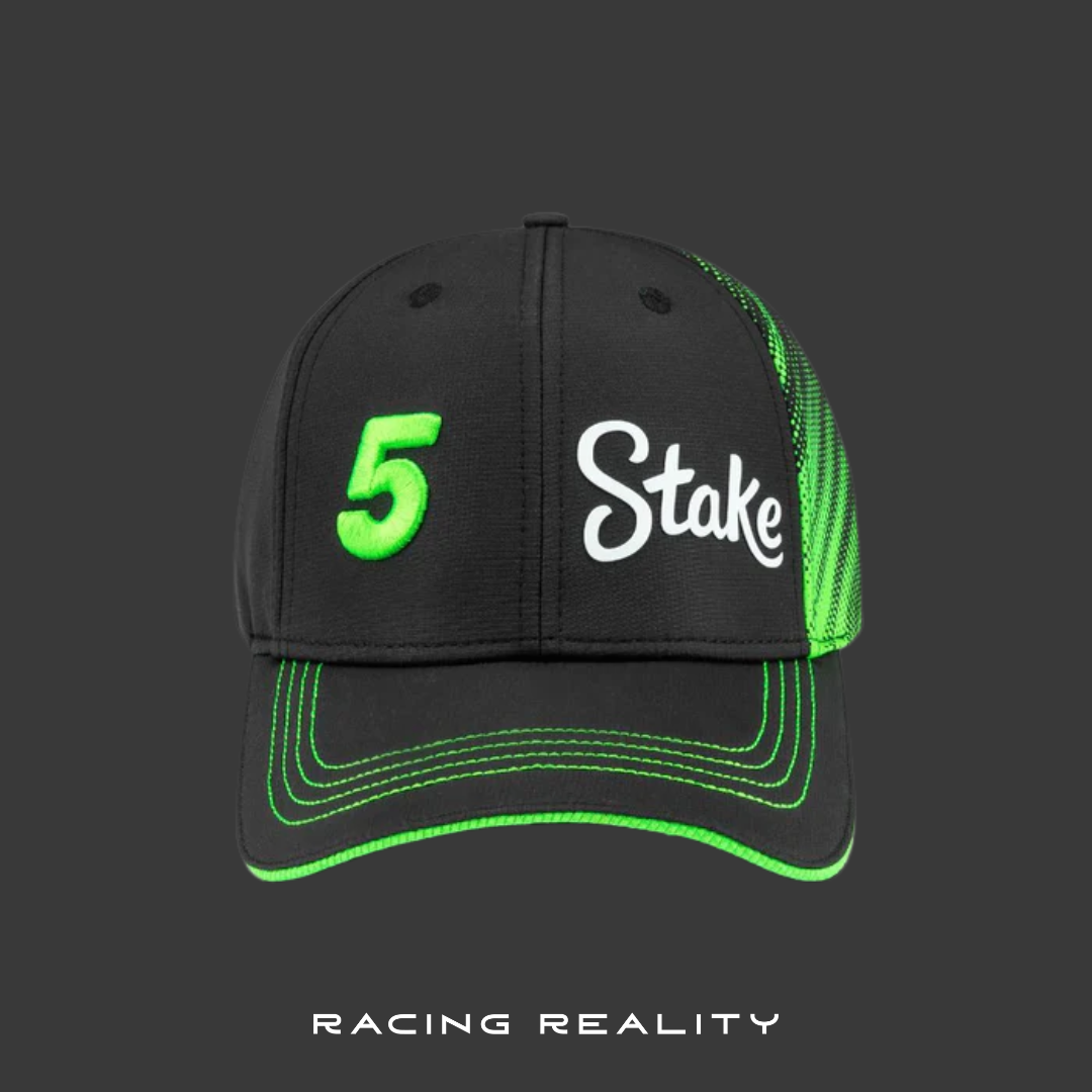 Gorra Gabriel Bortoleto Stake F1 Team Oficial 2025