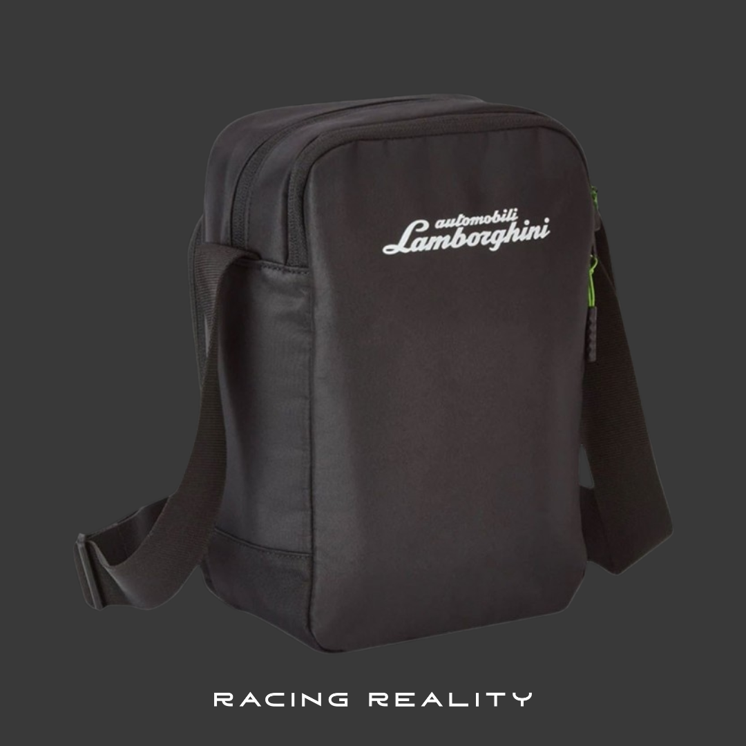 Bolso de hombro Lamborghini negro/verde