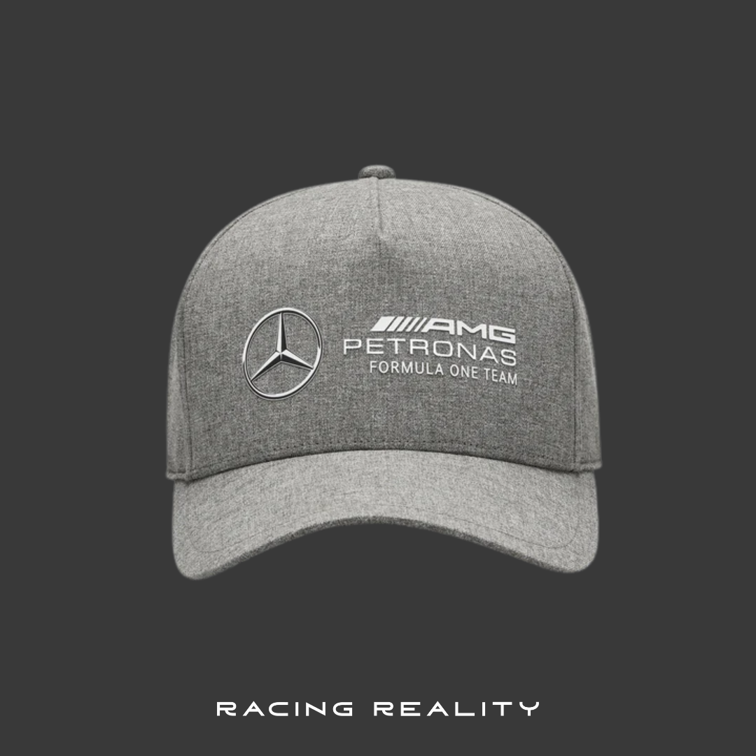 Gorra de piloto de F1 Mercedes Benz AMG Petronas (Gris)