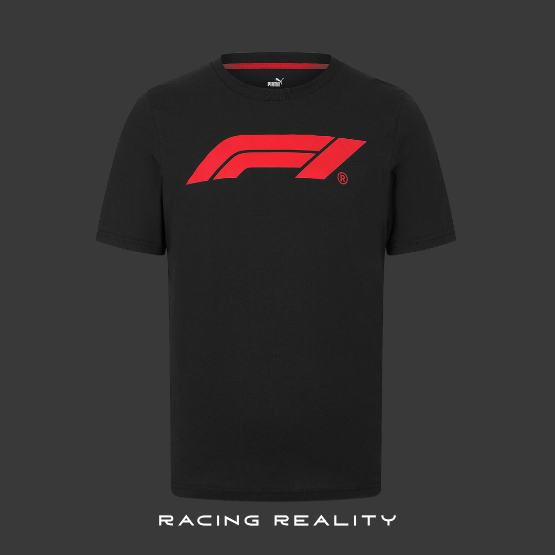 Playera PUMA con logotipo Grande ESS F1® NEGRA