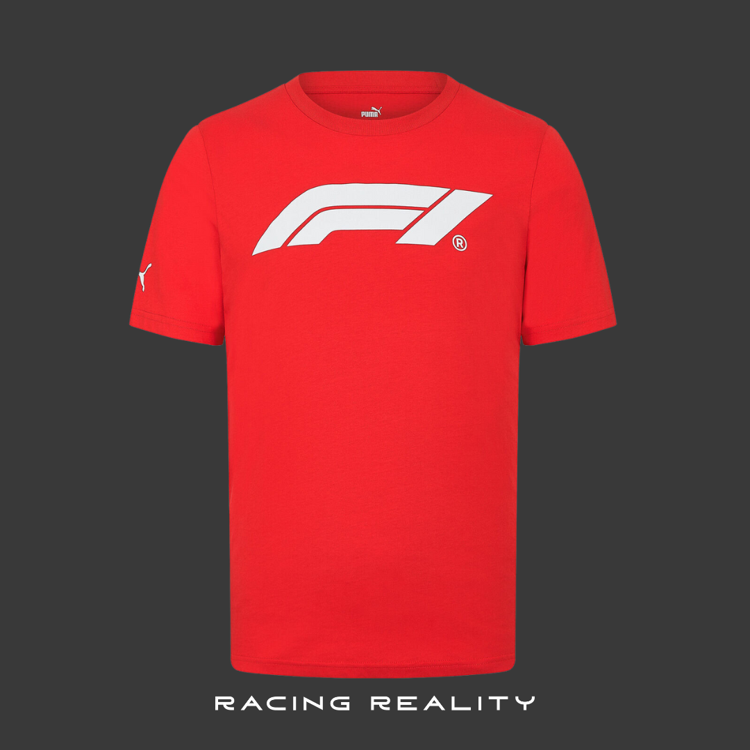 Playera PUMA con logotipo Grande  ESS F1® ROJA