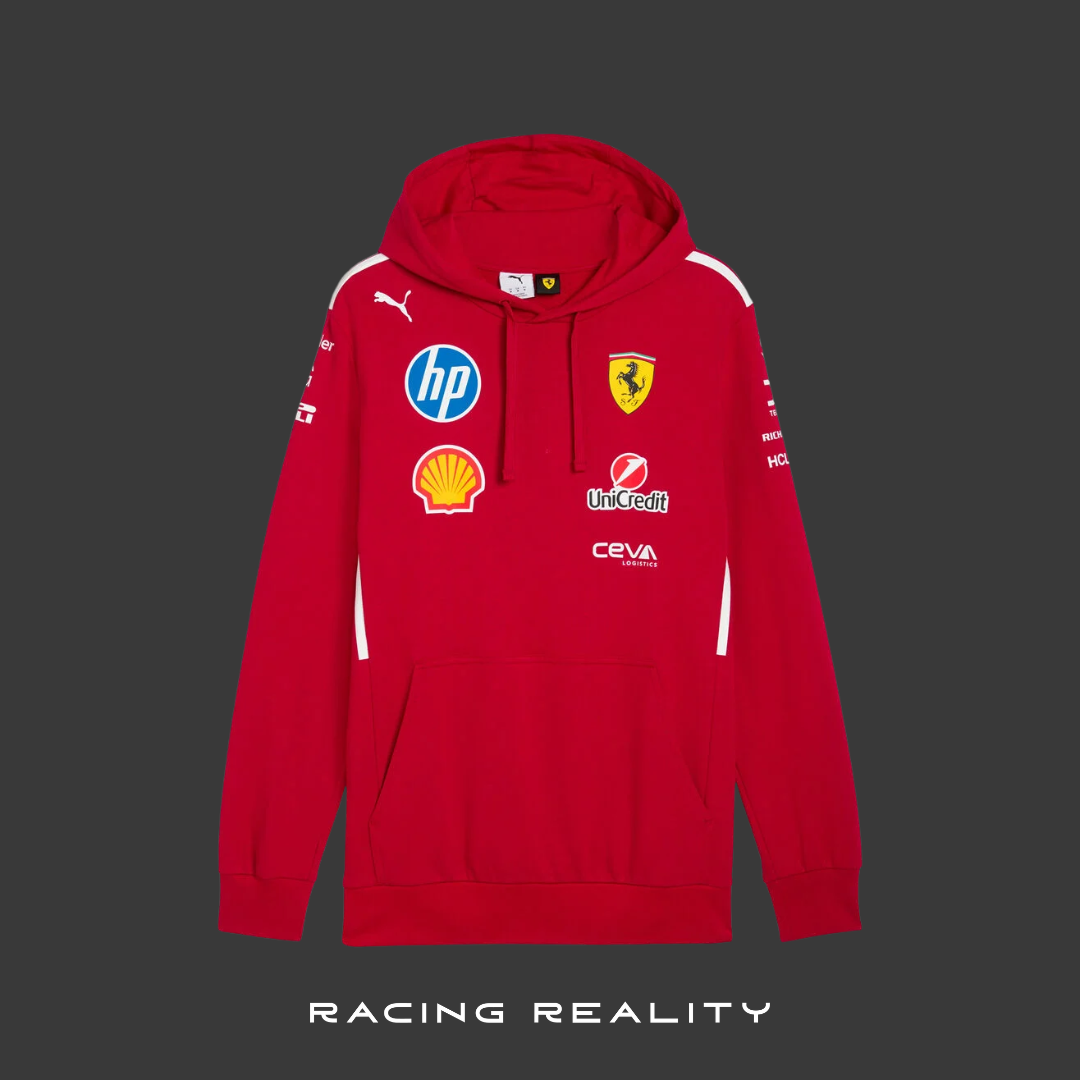 Sudadera con gorra del equipo Ferrari