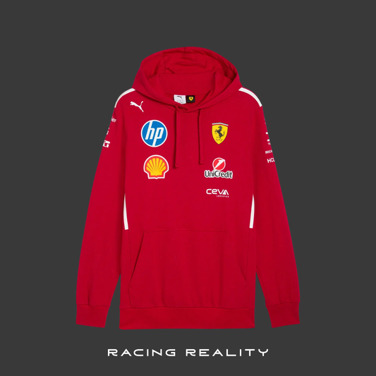 Sudadera con gorra del equipo Ferrari
