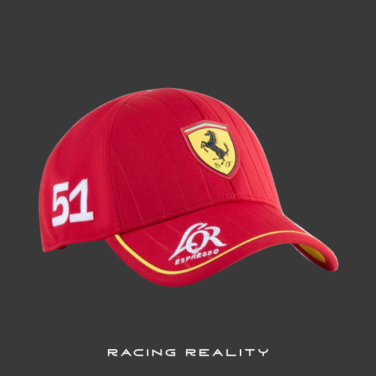 Gorra del equipo Scuderia Ferrari Hypercar Le Mans 2025
