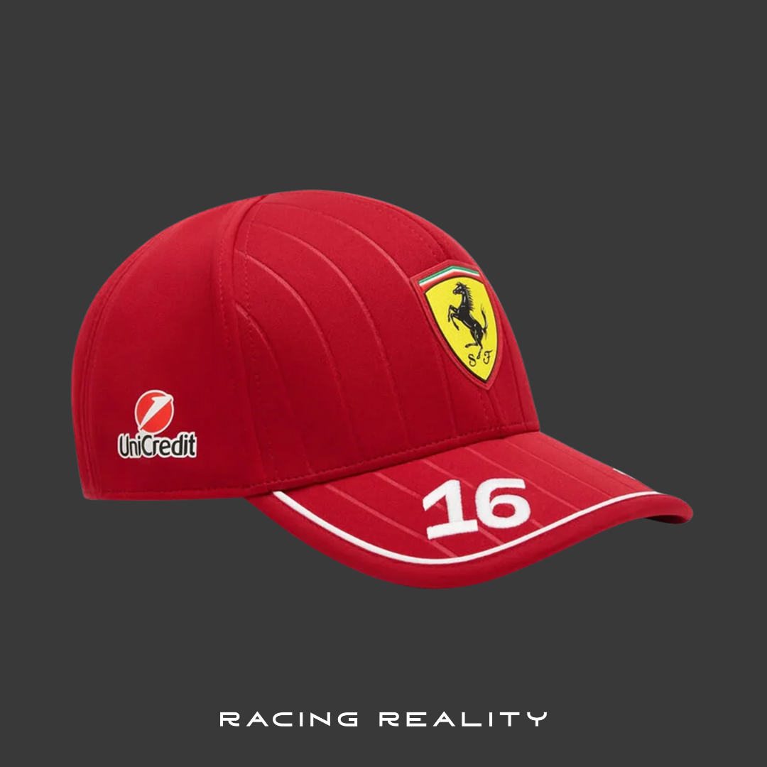 Gorra Ferrari Charles Leclerc Oficial 2025