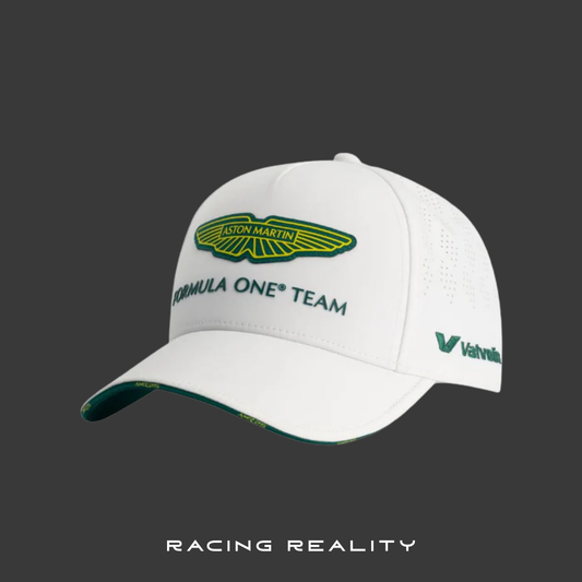 Gorra Aston Martin Oficial 2025 (Blanca)