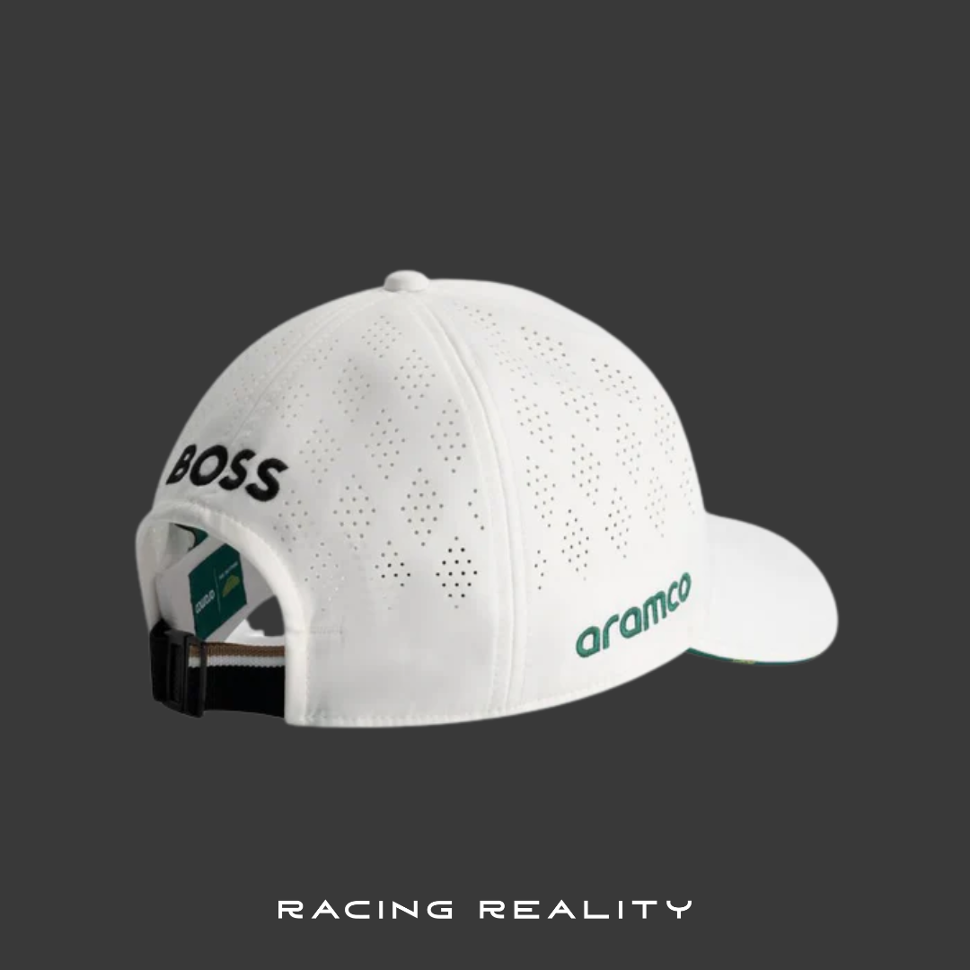 Gorra Aston Martin Oficial 2025 (Blanca)
