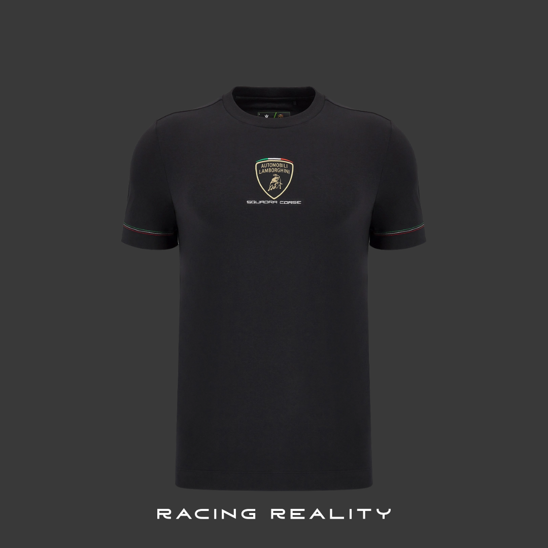 Playera Lamborghini Squadra Corse Negra