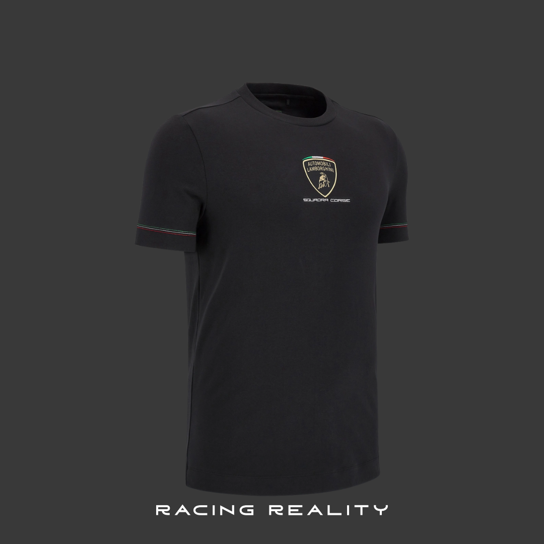 Playera Lamborghini Squadra Corse Negra