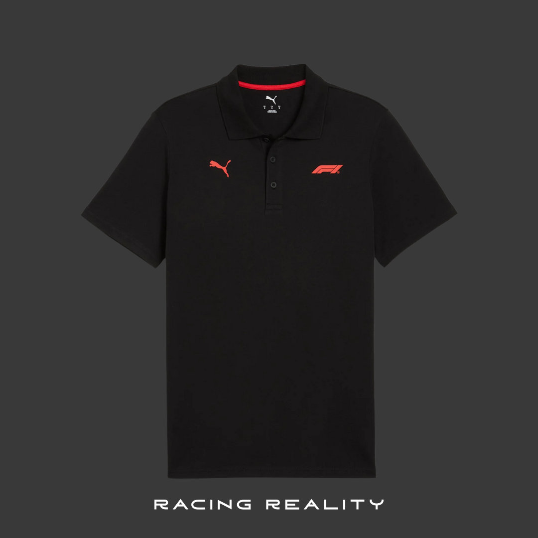Fórmula 1 Polo Oficial Logo Pequeño 2025 (Negra)