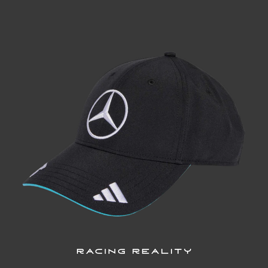 Gorra Mercedes AMG-Petronas George Russell Oficial 2025 (Negra)