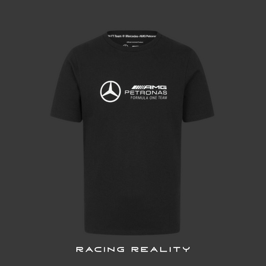 Playera Mercedes-AMG F1 con logo grande (NEGRA)