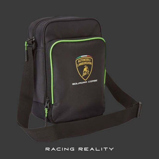 Bolso de hombro Lamborghini negro/verde