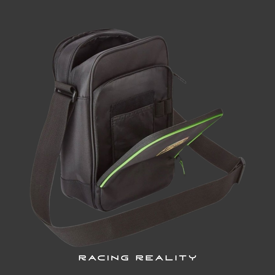 Bolso de hombro Lamborghini negro/verde