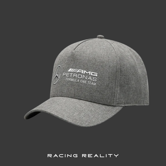Gorra de piloto de F1 Mercedes Benz AMG Petronas (Gris)