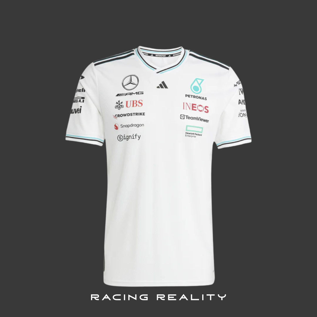Playera Mercedes AMG Petronas 2025 (Hombre/Blanca)